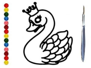 Swan Coloring Activity Online