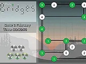 Daily Bridges Logic Puzzle