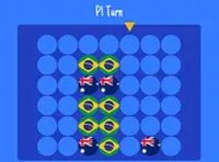Connect Four Flags Puzzle Game