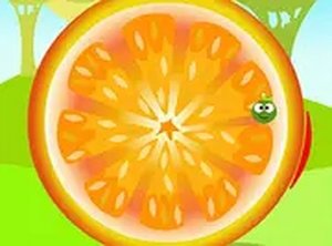 Ricocheting Orange Skill Game