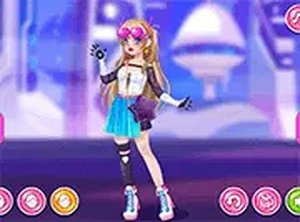 Space Idol Dress Up Fashion Game