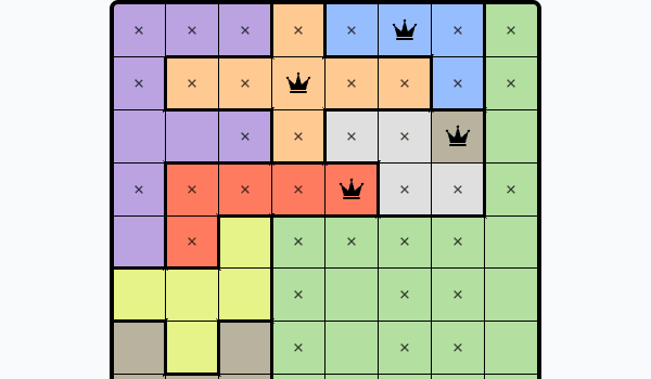 Crown Placement Daily Puzzle